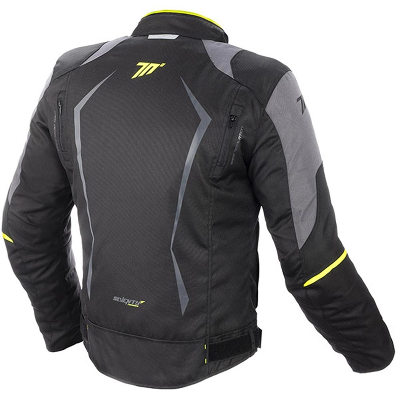 SEVENTY DEGREES SD-JR47 motoros kabát fekete-szürke-fluo sárga