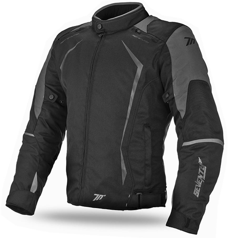 SEVENTY DEGREES SD-JR47 motoros kabát fekete-szürke