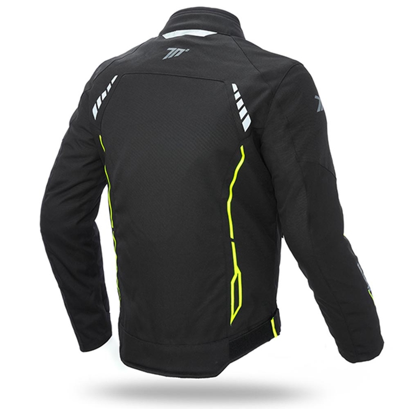 SEVENTY DEGREES SD-JR65 motoros kabát fekete-fluo sárga