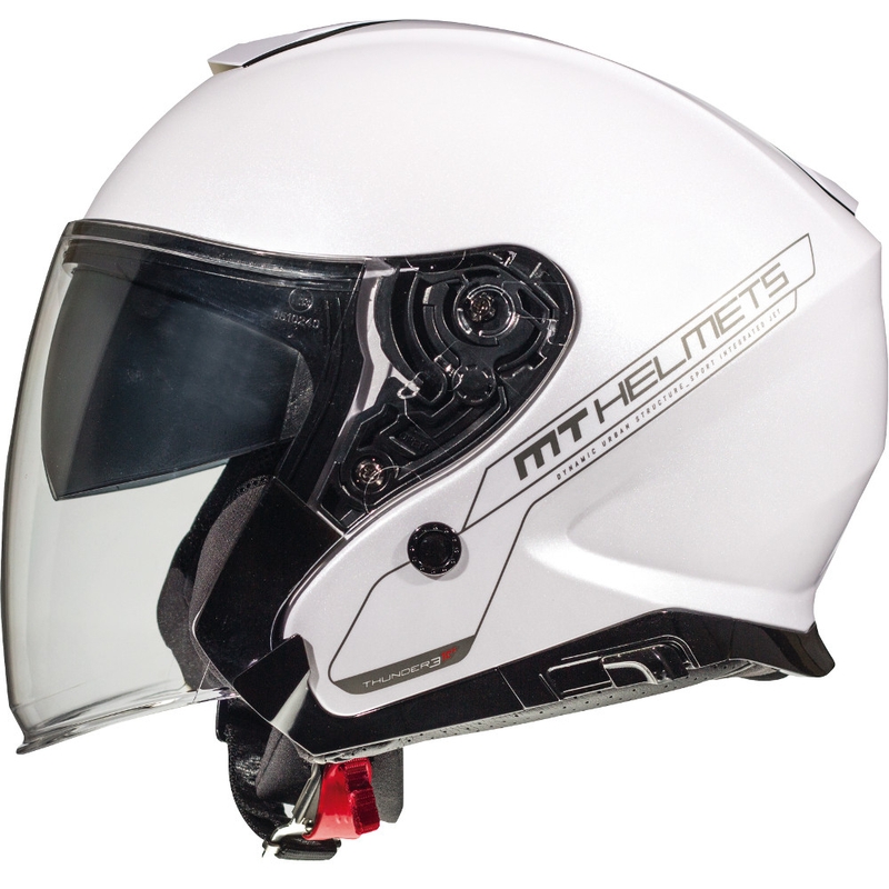 MT Thunder 3 SV Solid nyitott motoros sisak fehér kiárusítás