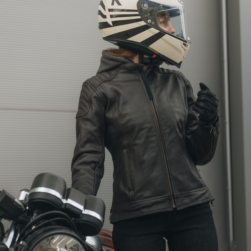 Rebelhorn Impala Vintage női motoros kabát barna