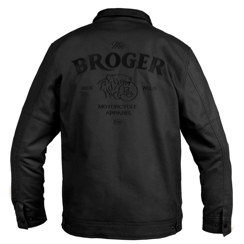 BROGER Montana motoros kabát fekete kiárusítás