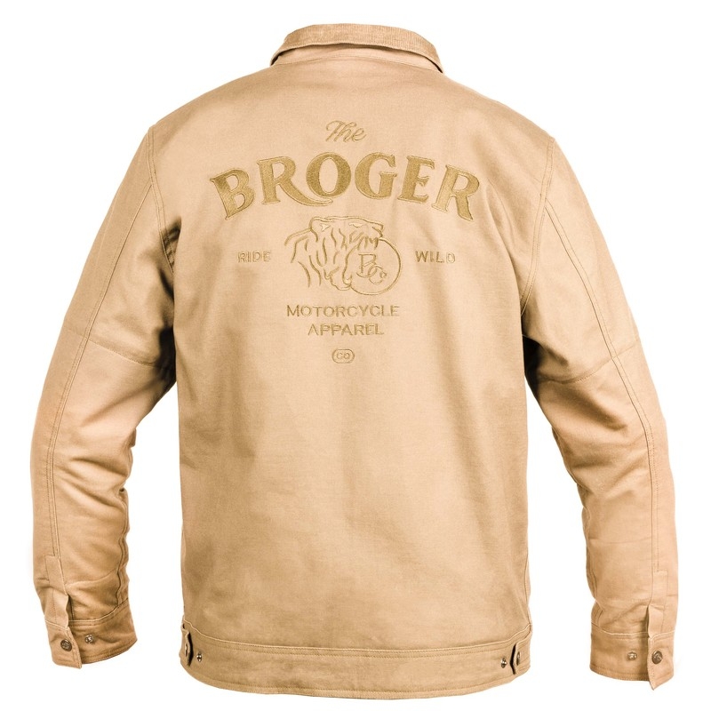 BROGER Montana motorkerékpár kabát világosbarna kiárusítás