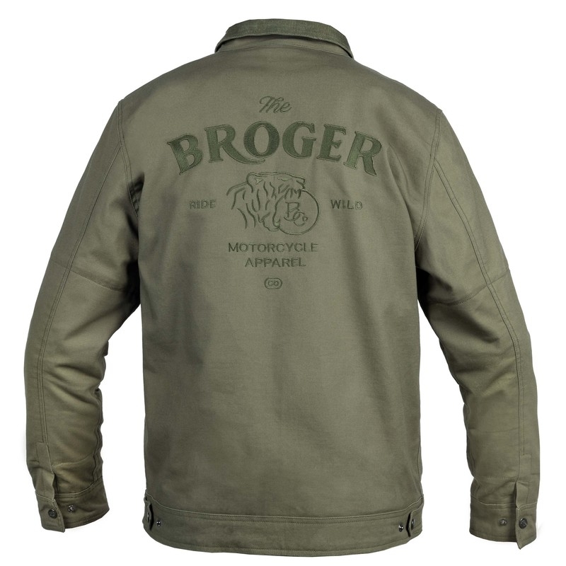 BROGER Montana motoros kabát olívazöld kiárusítás