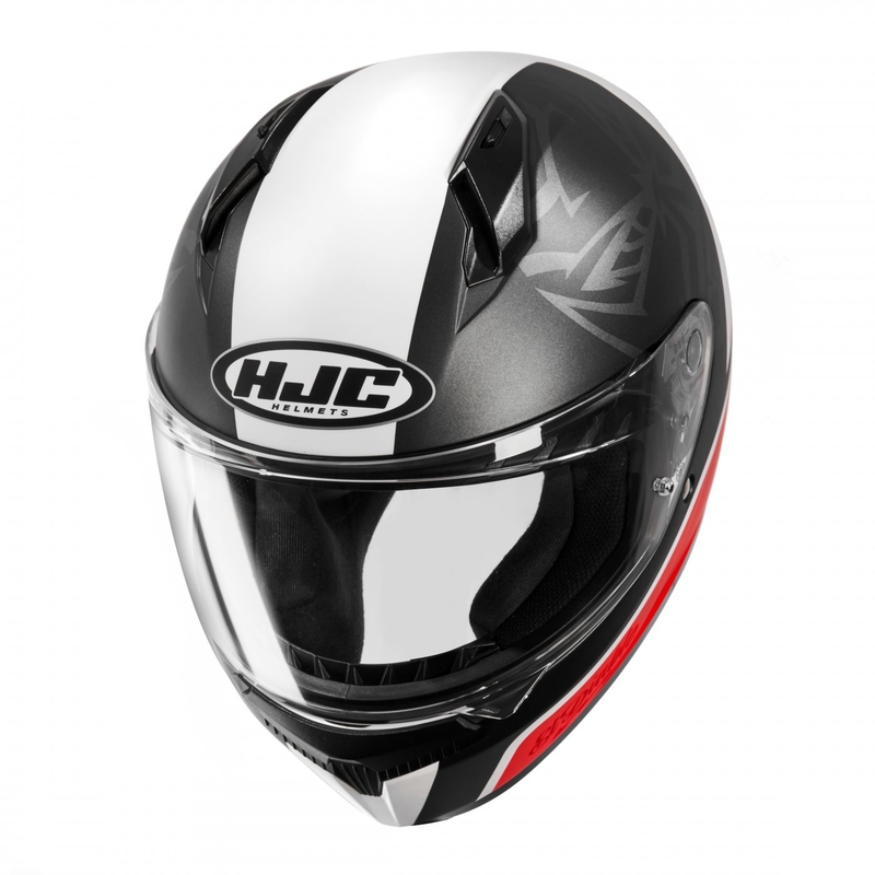 HJC C10 Fabio Quartararo 20 MC1SF zárt bukósisak fekete-fehér-piros