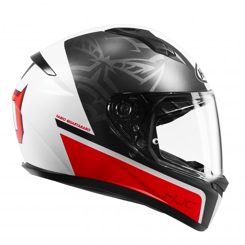 HJC C10 Fabio Quartararo 20 MC1SF zárt bukósisak fekete-fehér-piros