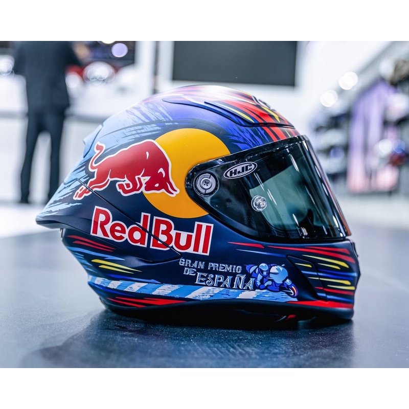 HJC RPHA 1 Redbull Jerez GP MC21SF zárt bukósisak piros-sárga-kék