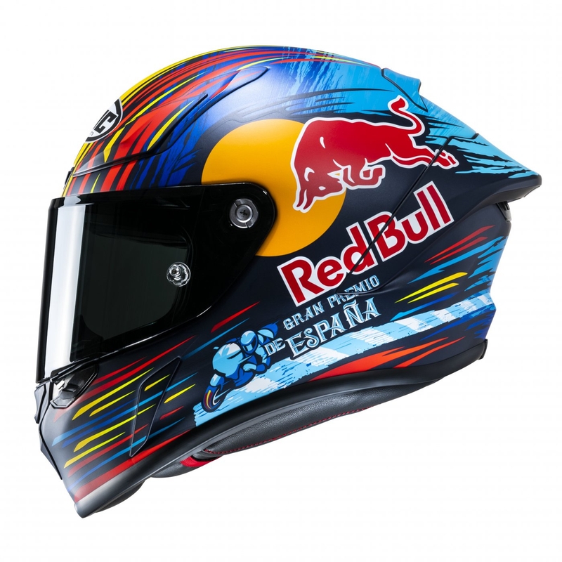 HJC RPHA 1 Redbull Jerez GP MC21SF zárt bukósisak piros-sárga-kék