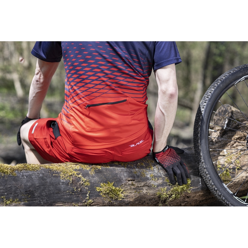 Dres FORCE MTB Angle modro-červený výprodej