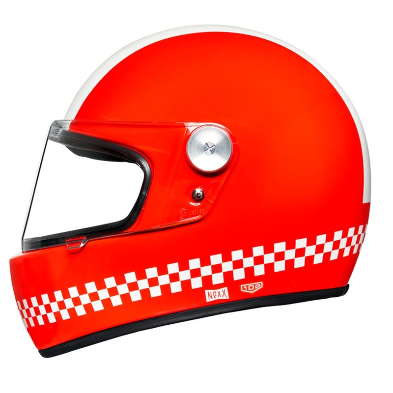 NEXX X.G100R Finish Line zárt bukósisak piros kiárusítás