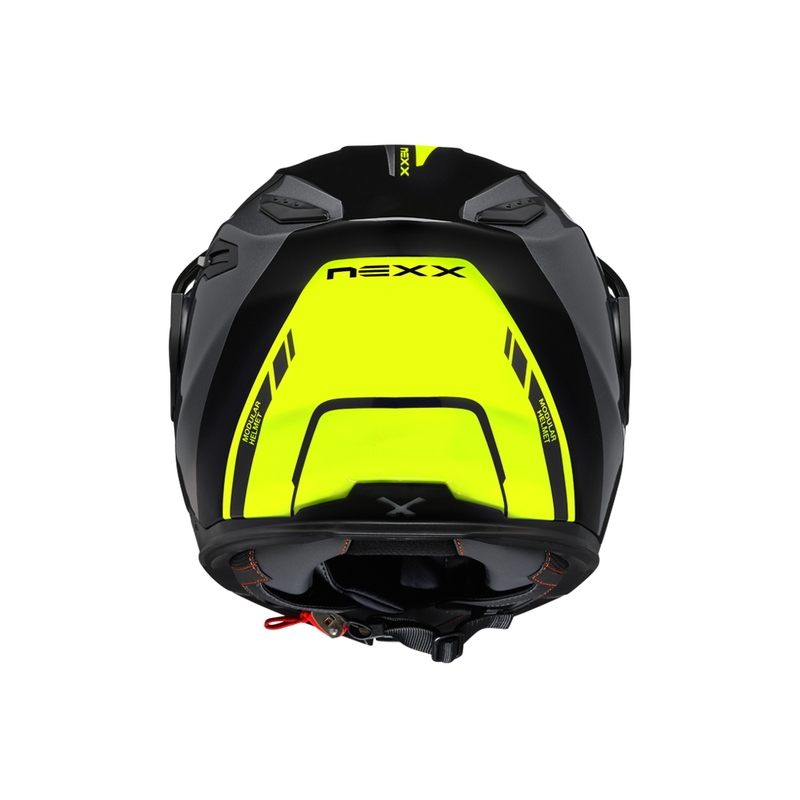 NEXX X.Vilijord Hi-Viz felnyitható bukósisak szürke-fluo sárga kiárusítás