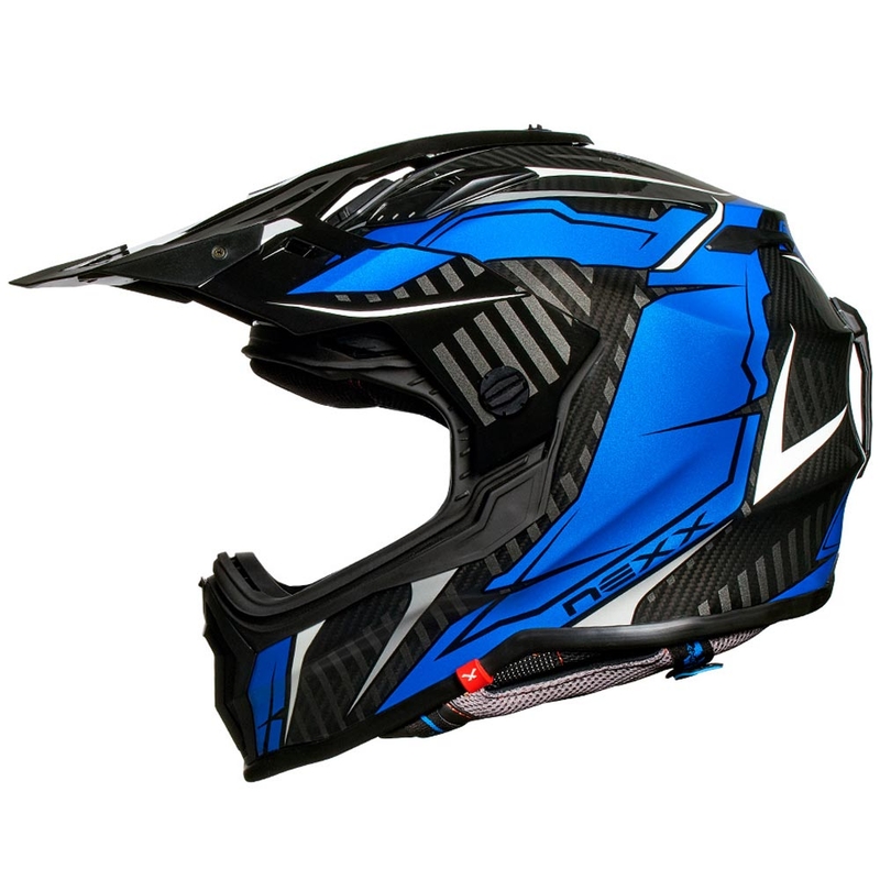 NEXX X.WRL Atika enduro bukósisak fekete-fehér-kék