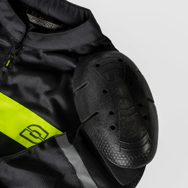Ozone Dart motoros kabát fekete-fluo sárga