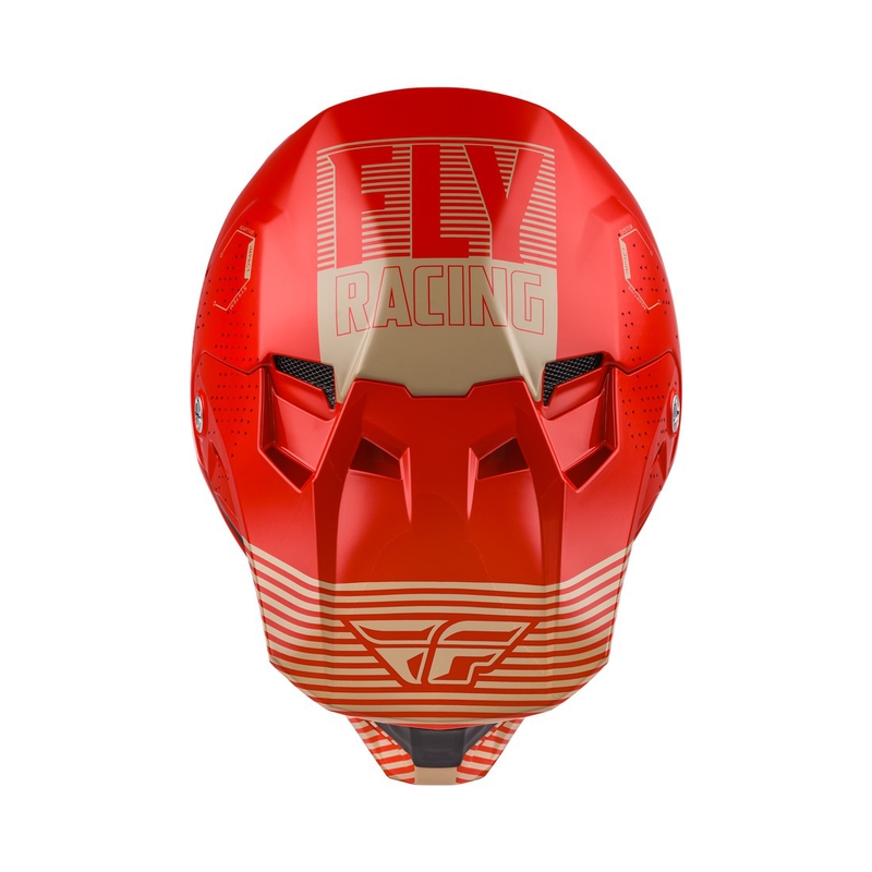 FLY Racing Formula CC Primary motocross bukósisak piros-homokszín