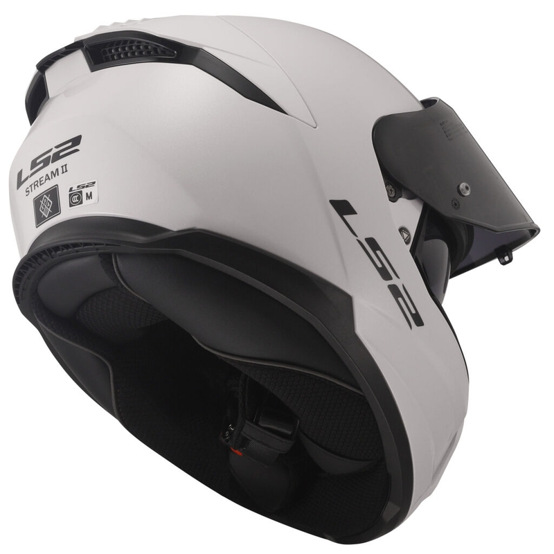 LS2 FF808 Stream II zárt motoros bukósisak fényes fehér