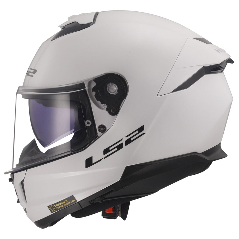 LS2 FF808 Stream II zárt motoros bukósisak fényes fehér