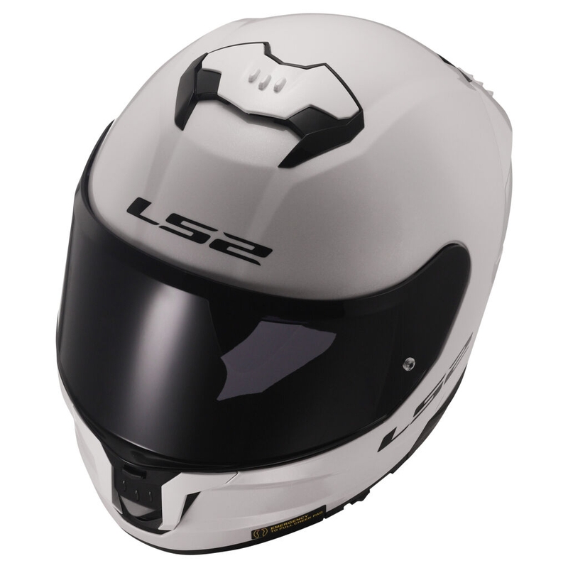 LS2 FF808 Stream II zárt motoros bukósisak fényes fehér