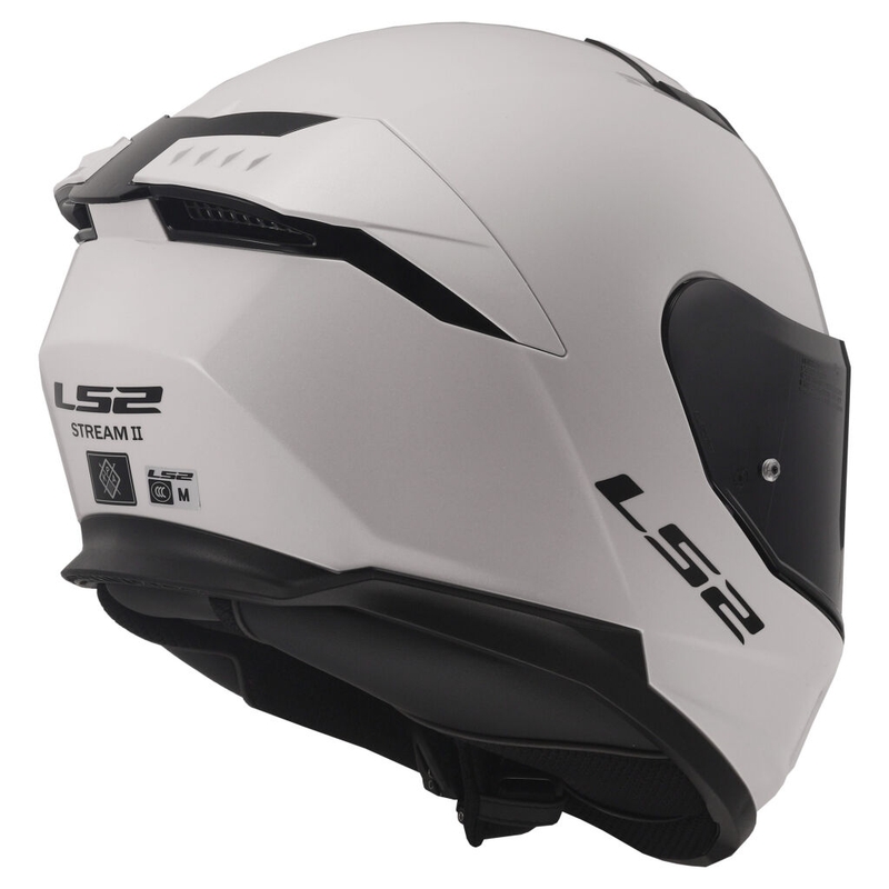 LS2 FF808 Stream II zárt motoros bukósisak fényes fehér