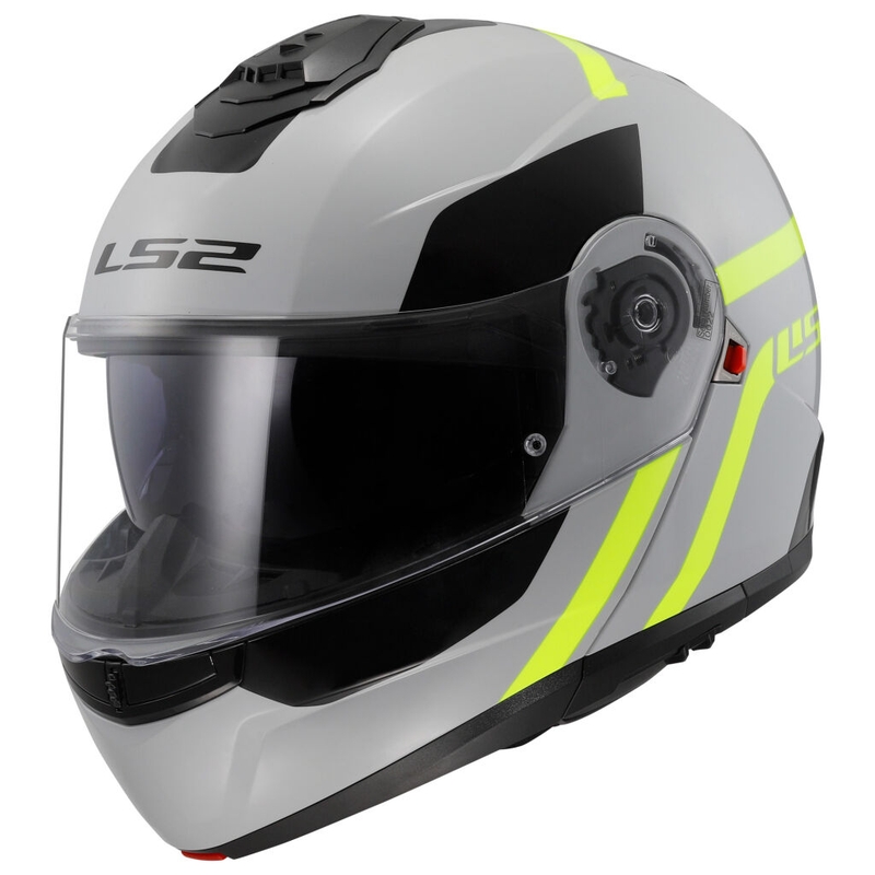 LS2 FF908 Strobe II Autox felnyitható bukósisak szürke-fluo sárga