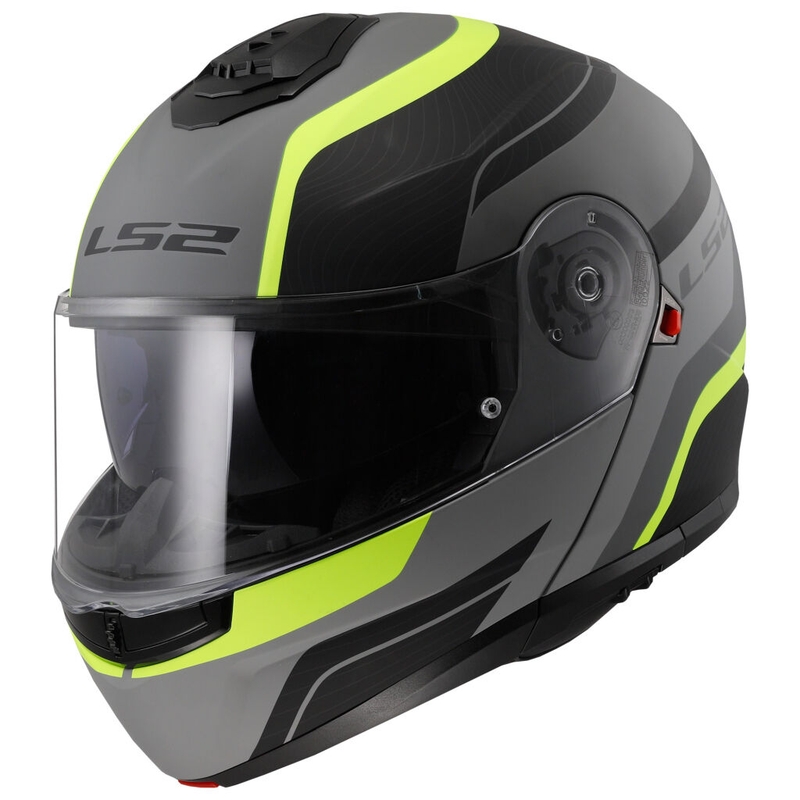 LS2 FF908 Strobe II Monza felnyitható bukósisak fekete-fluo sárga