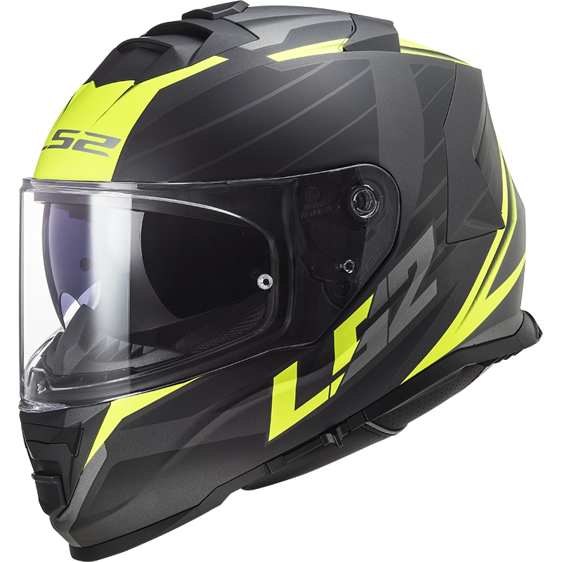 LS2 FF800 Storm II Nerve zárt bukósisak fekete-fluo sárga