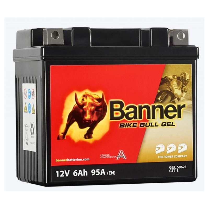 Banner Bike Bull Gel 12V, YTZ7S, 6AH, 95A zselés akkumlátor