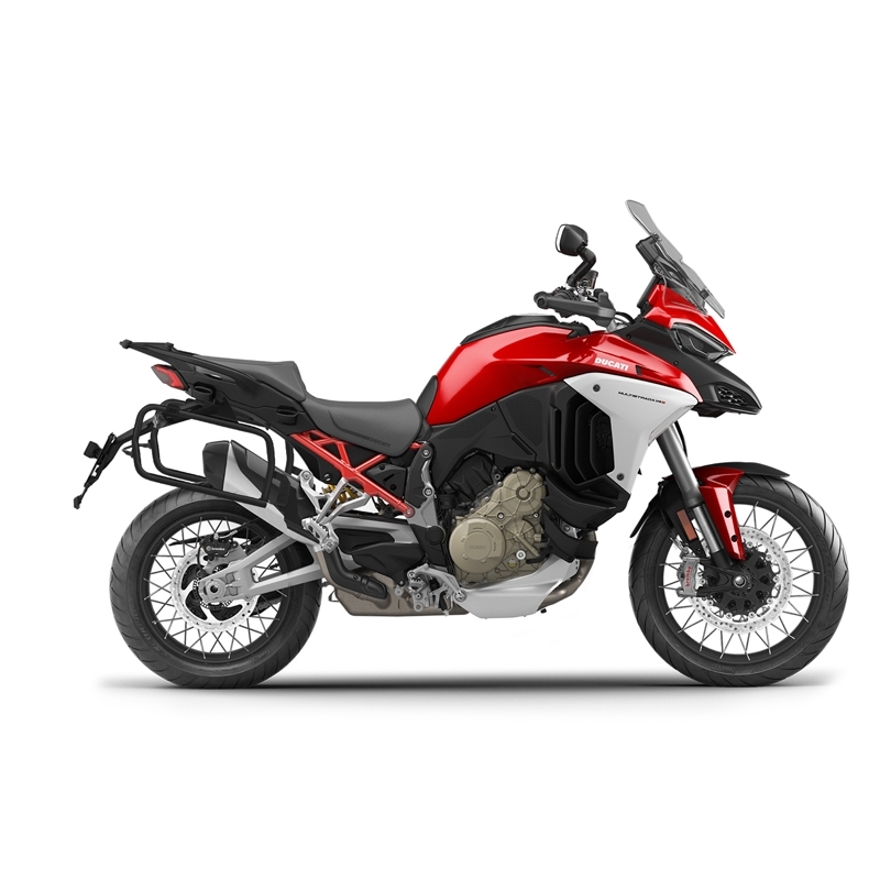 Complete set of 36L / 47L SHAD TERRA aluminum side cases, including mounting kit SHAD Ducati Multistrada 1200 V4