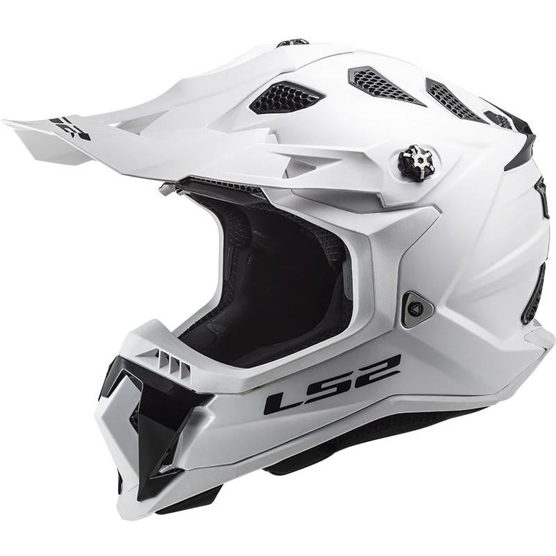 LS2 MX700 Subverter Single Mono 06 motocross bukósisak fényes fehér