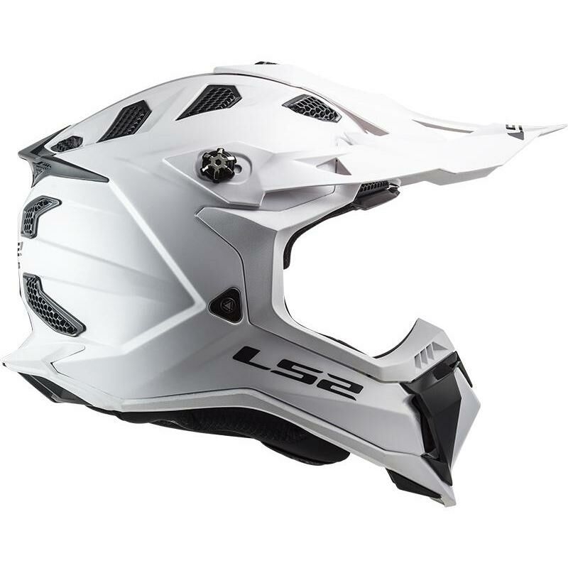 LS2 MX700 Subverter Single Mono 06 motocross bukósisak fényes fehér