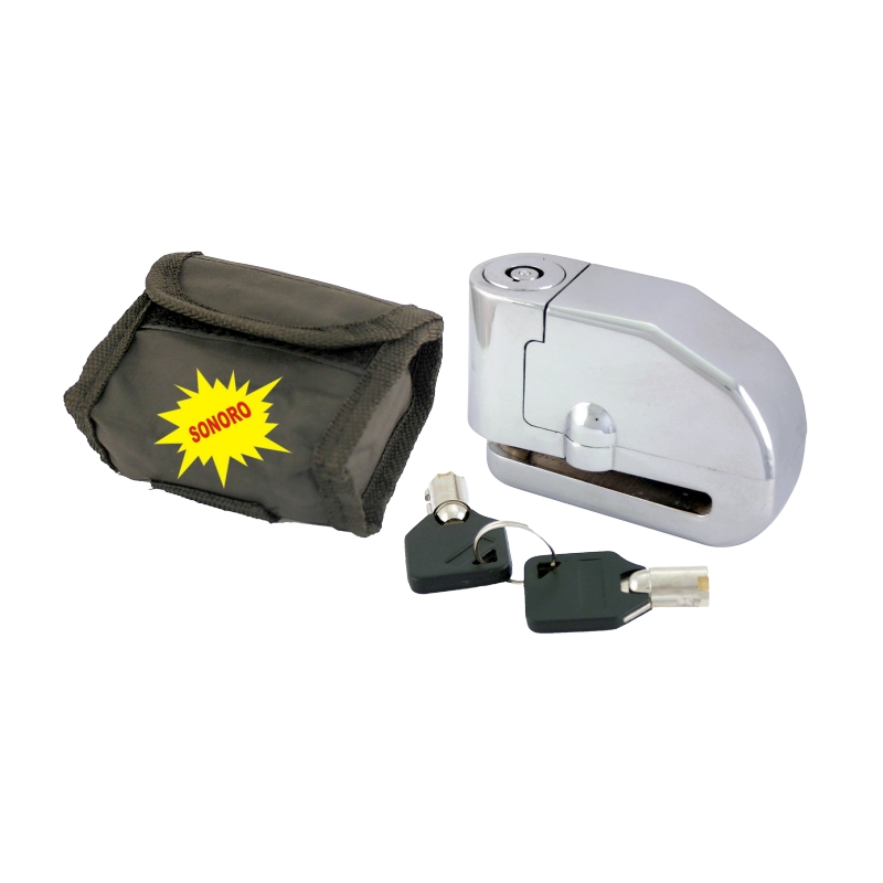 Tárcsazár RMS d6mm with alarm and bag