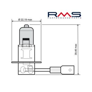 Izzó RMS 246510045 12V 55W, H3 fehér