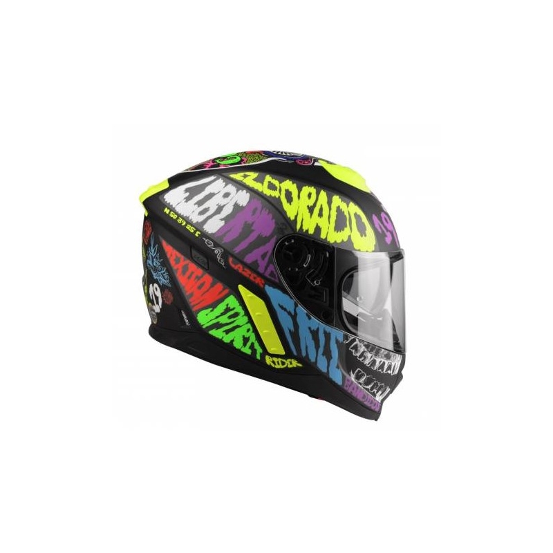 Lazer Rafale Mexicana zárt bukósisak multicolor