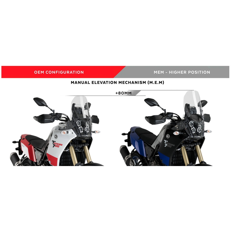 Manual regulation system PUIG fekete részére YAMAHA XTZ 700 Tenere 700 2019-2024