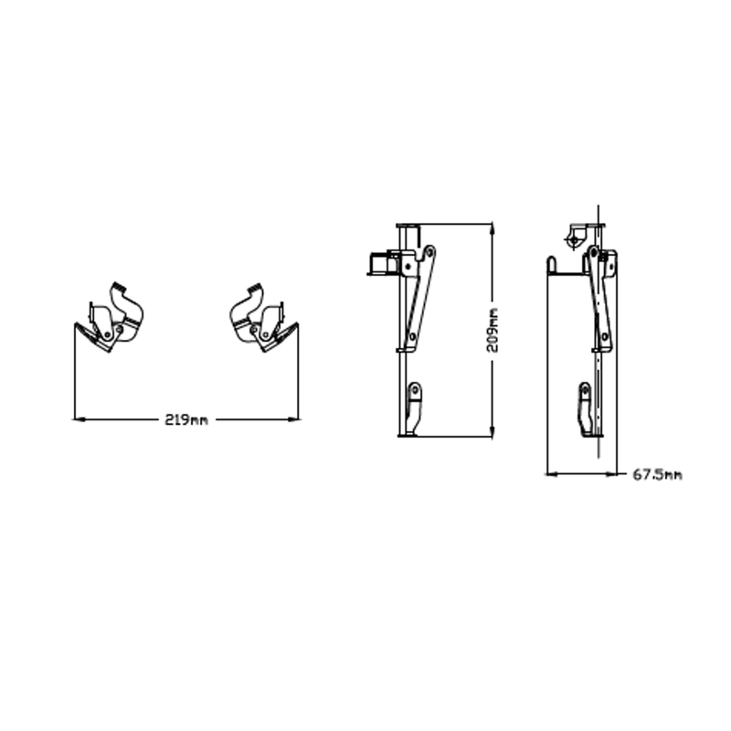 Manual regulation system PUIG fekete részére YAMAHA XTZ 700 Tenere 700 2019-2024