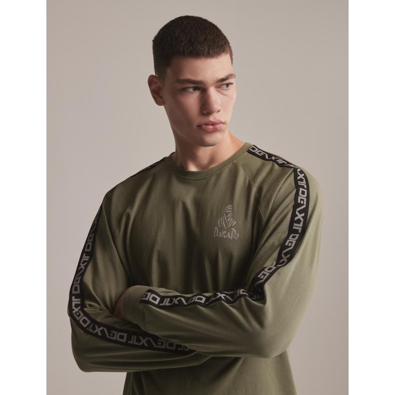 DAKAR DKR LG STRAP hosszú ujjú póló khaki