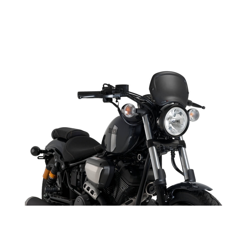 Windshield PUIG FRONTAL PLATE matt black