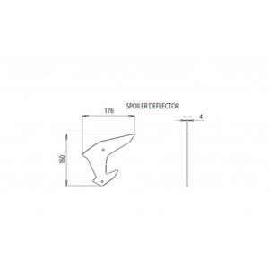 Side spoilers PUIG DOWNFORCE 20832R piros