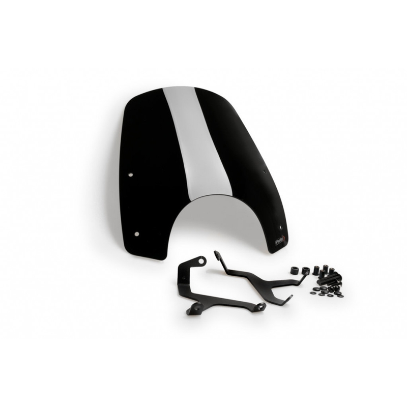 Windshield New Generation Sport PUIG fekete részére HONDA CMX 1100 Rebel 2021-2024