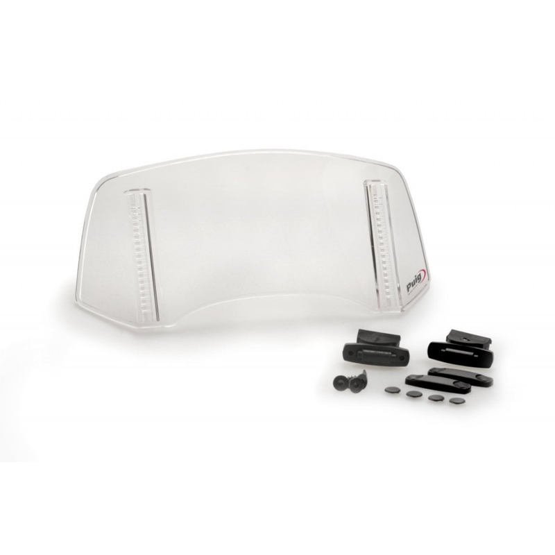 Multiadjustable visor PUIG 2.0 fixed by screws áttetsző