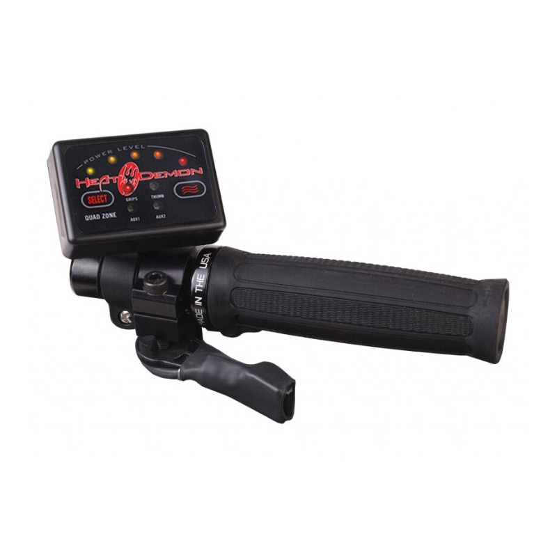 SYMTEC ATV Clamp On Quad Zone fűthető markolat fekete