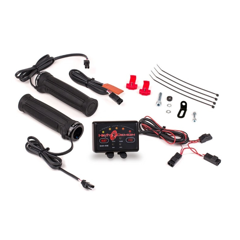 SYMTEC ATV Clamp On Quad Zone fűthető markolat fekete