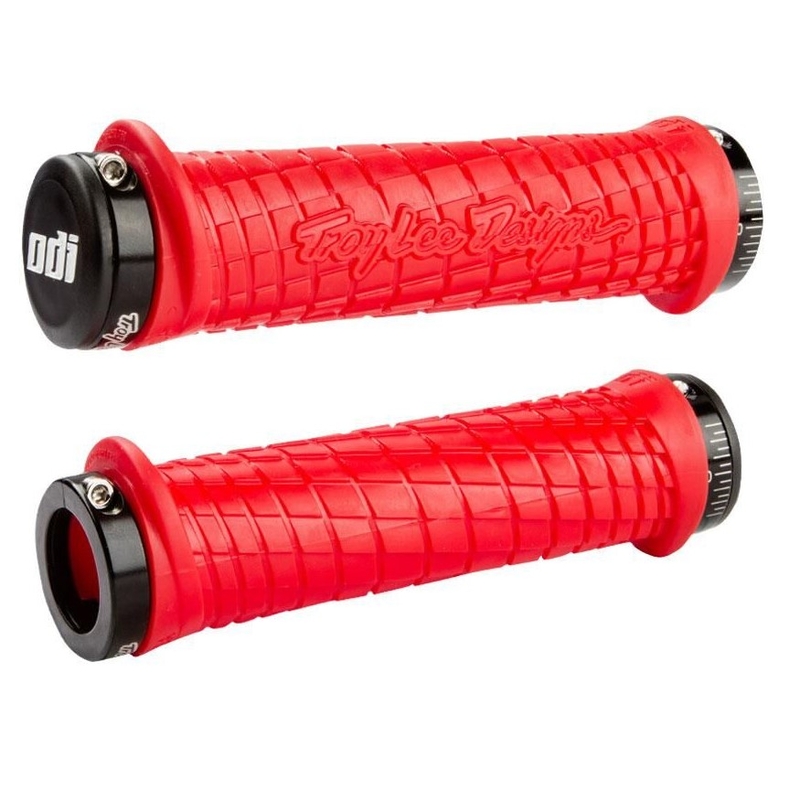 ODI TROY LEE DESIGNS SIGNATURE ATV LOCK-ON markolat piros-fekete