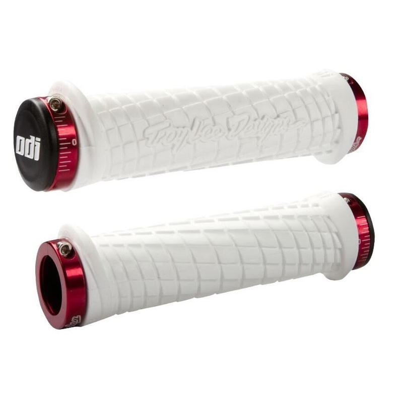 ODI TROY LEE DESIGNS SIGNATURE ATV LOCK-ON markolat fehér-fekete
