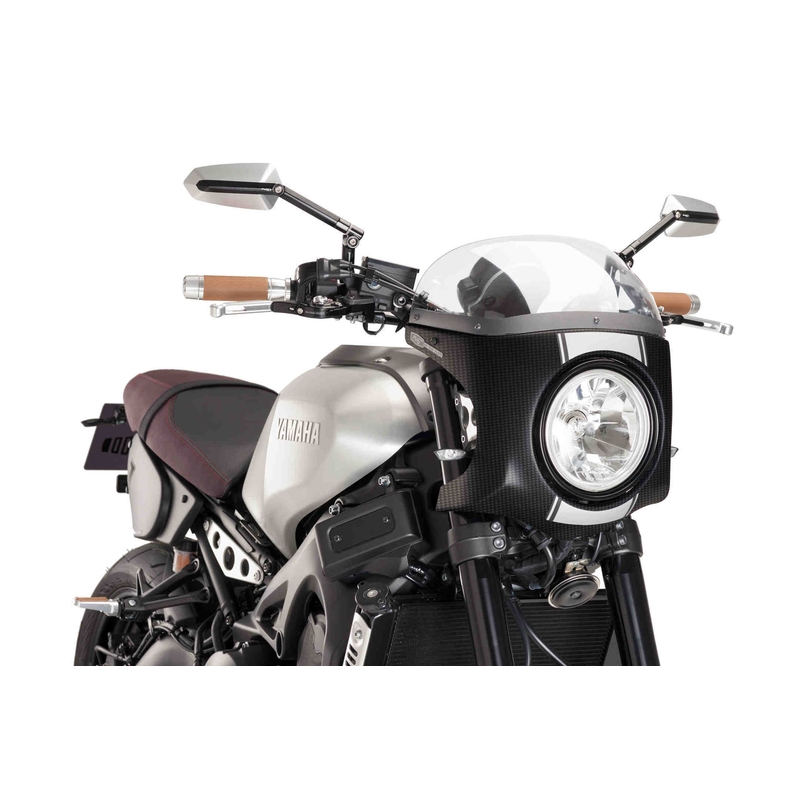 Windshield PUIG SEMI-FAIRING carbon look áttetsző