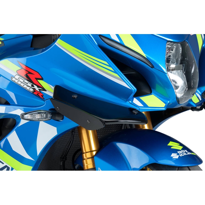 Side spoilers PUIG SPORT fekete részére SUZUKI GSX-R 1000 2017-2022, SUZUKI GSX-R 1000 R / RZ 2017-2021