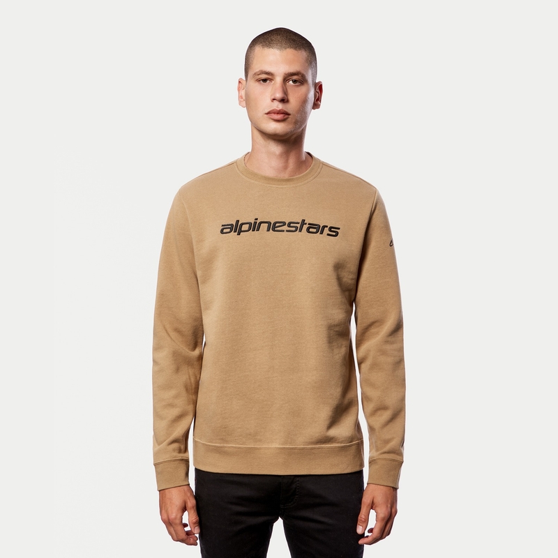 Alpinestars Linear Crew Fleece pulóver barna-fekete