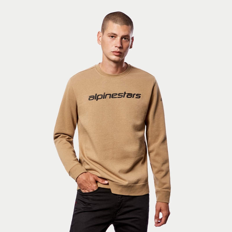 Alpinestars Linear Crew Fleece pulóver barna-fekete