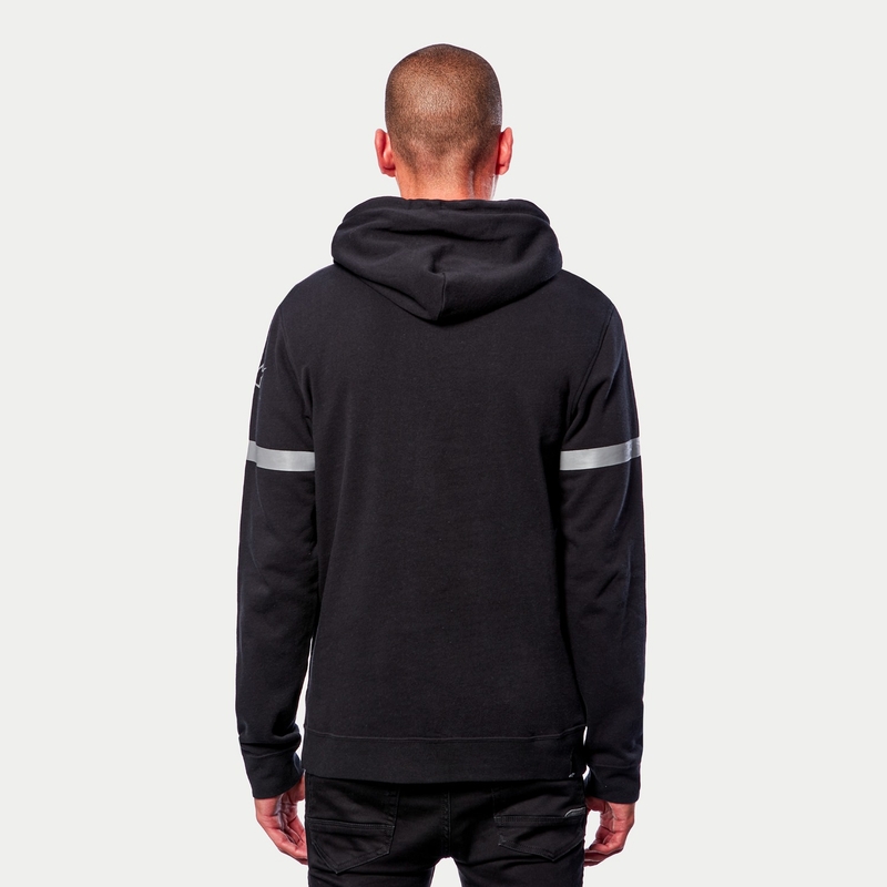 Alpinestars Club Hoodie pulóver fekete-piros-kék-szürke