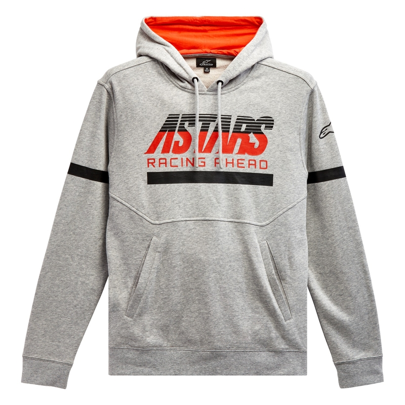 Alpinestars Club Hoodie pulóver szürke-fekete-piros