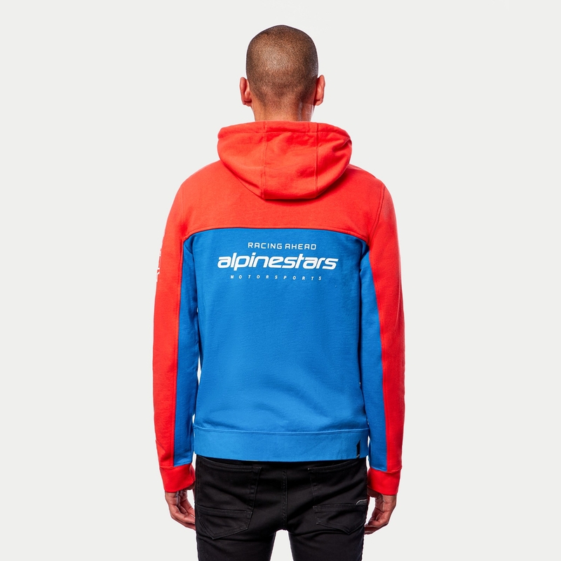 Alpinestars H Block Hoodie pulóver fluo piros-világos kék